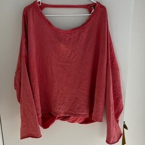 Free People Red Sweatshirt